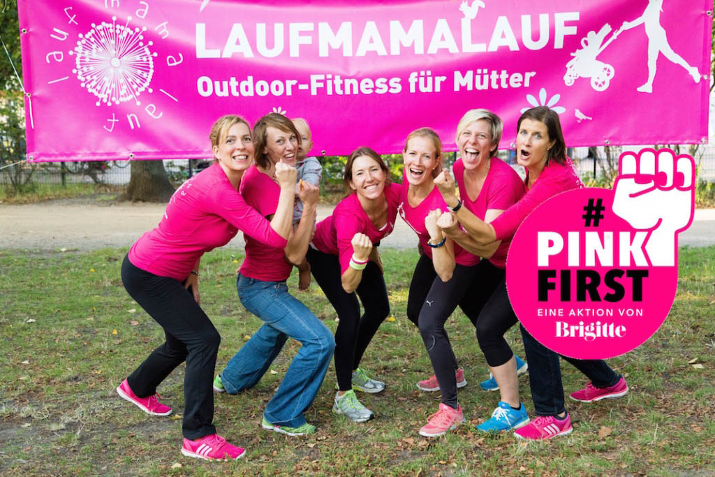 #PINKFIRST LAUFMAMALAUF UND Brigitte